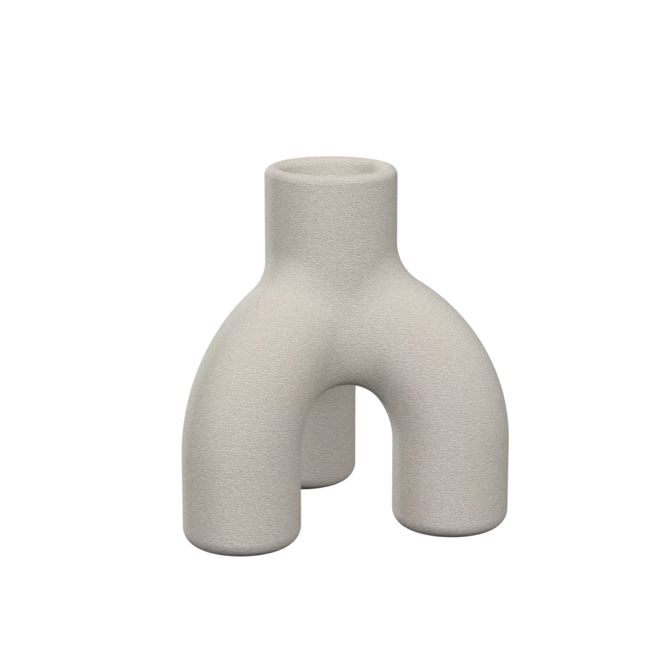 Organische kaarshouder uit plantaardig polymeer. Conische voet voor alle diner kaarsen. Beschikbaar in verschillende kleuren. 3D print.